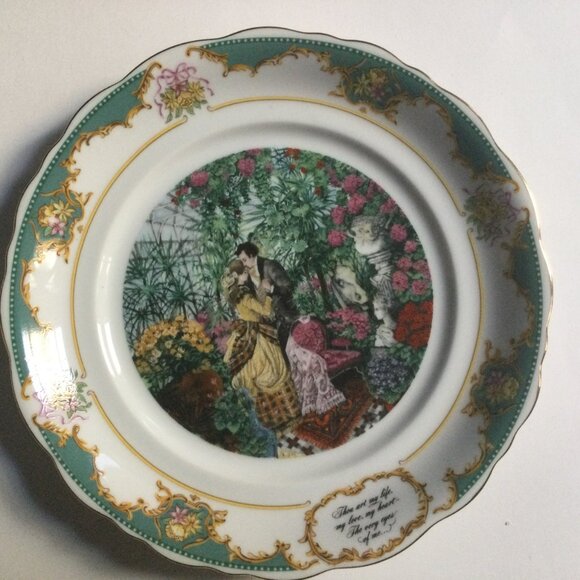 Two ROBERT HERRICK VTG Poetry Society Limited Ed. 1982 fine porcelain plates 8" - Picture 6 of 13